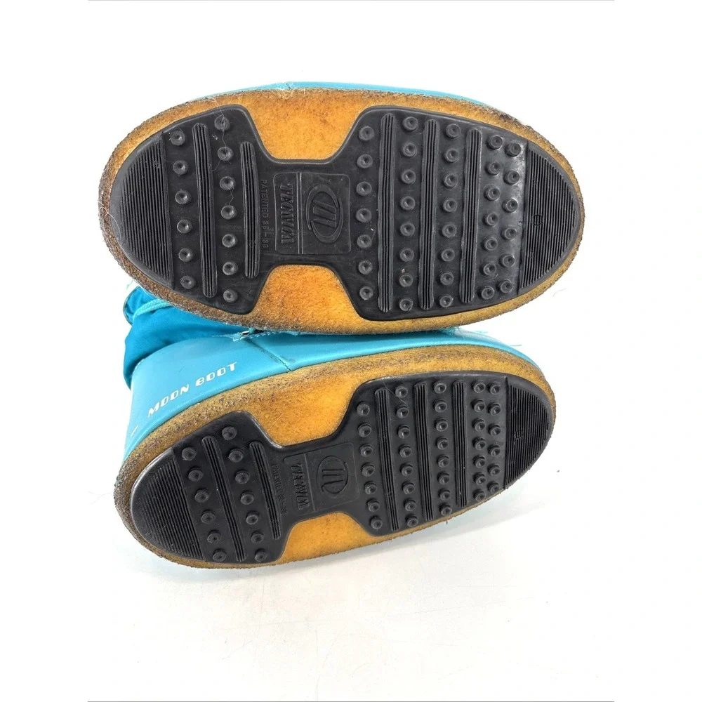 Moon Boot TEAL BLUE ICON NYLON BOOTS sz 35/38 (EU)  5‎ - 7.5